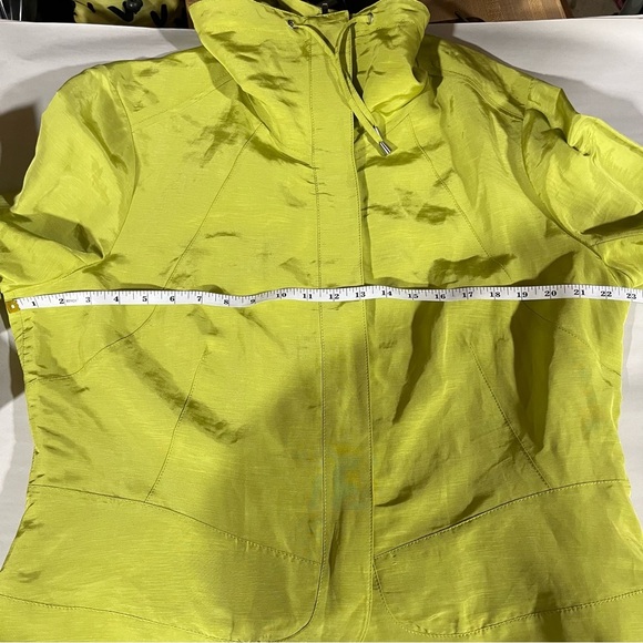 Lafayette 148 Stylish Chartreuse Women's Linen Blend Jacket - Picture 14 of 14